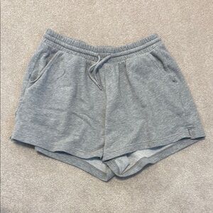 Old Navy Gray Athletic Shorts with Elastic Waistband
